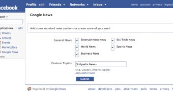 Google News Application for Facebook