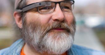 Googler Greg Priest-Dorman, member of the Glass team, is already using prescription glasses