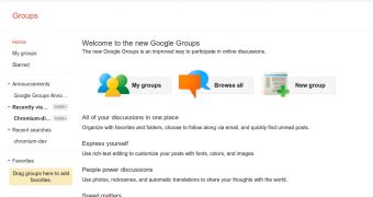 The new Google Groups