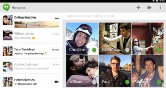 Hangouts for Android (screenshot)