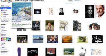 Bing thumbnails in Google Image Search results