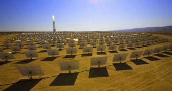 One of BrightSource Energy smaller scale research projects in Israel’s Negev desert