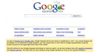 Google Squares will be shut down in a week