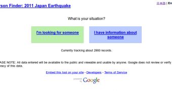 Google Person Finder for Japan Earthquake