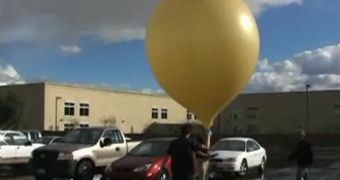Launching a balloon is piece of cake