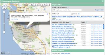 Radius location targeting in Google AdWords