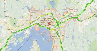 Live traffic in Oslo, Norway one of the new locations now supported in Google Maps