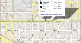 Live transit data in Google Maps