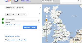 Google Maps uses geolocation to pre-fill your location as a starting point for directions