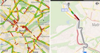 Google Maps with live traffic in 13 European countries