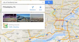 Google Maps' Philadelphia Easter Egg