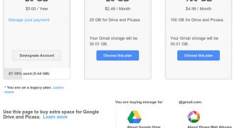 Google storage amounts are being merged, but free space is being shrunk
