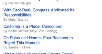 Hand picked stories in Google News