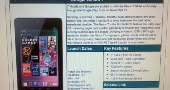 Google Nexus 7 HSPA+ Coming to T-Mobile USA on November 13