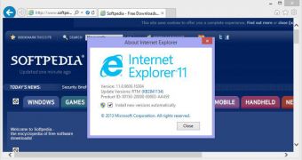 IE11 is the default browser in Windows 8.1