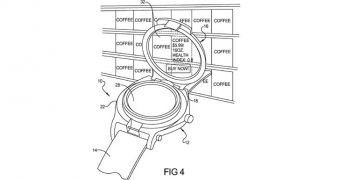 Google Patents Wrist Device with Flip-Up Touchscreen Secret Finder
