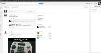 There's a lot of whitespace in the new Google+ design