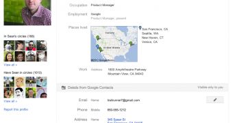 Google Contacts data in Google+
