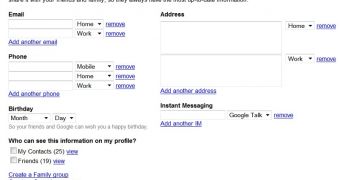 The URLs for Google Profiles can be customized with the users' names