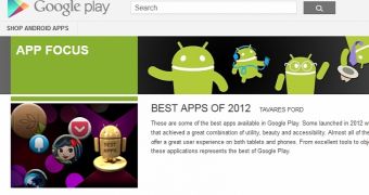 Google publishes list of best apps of 2012