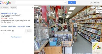 Interior images now on Google Maps and Street View
