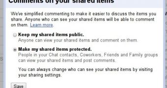 The shared items notification in Google Reader