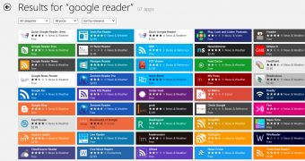 There are nearly 60 apps supposed to work with Google Reader in the Store