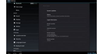 Motorola XOOM Wi-Fi "About tablet" (screenshot)