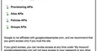 The four new Googe Apps APIs