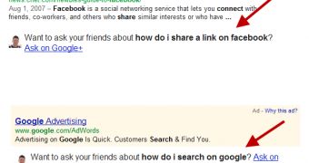 Ask on Google+ in Google Search