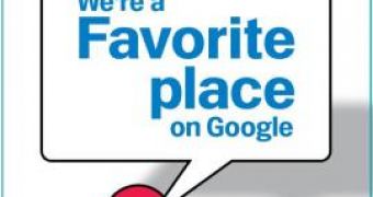 A Google "Favorite Places" sticker with QR codes