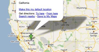 California on Google Maps