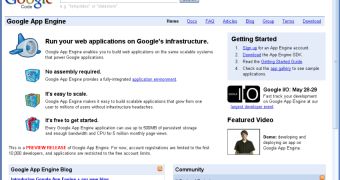 Google App Engine official page