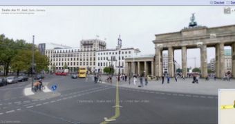 The Brandenburg Gate in Google Street View