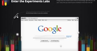 The Experiments section of Google's Inside Search is HTML5-rich