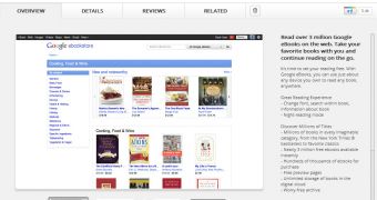 The Google eBooks Chrome app