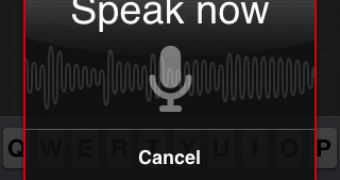 Google iPhone app UI - voice search