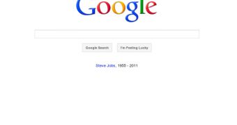 The Google homepage is remembering Steve Jobs