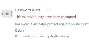Password Alert extension can be corrupted in the browser, Paul Moore finds