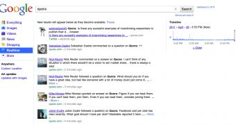 Google's Realtime Search now supports Quora