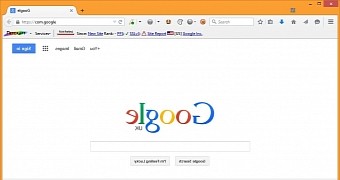com.google displays content backwards