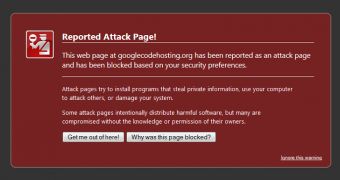 googlecodehosting.org flagged as being malicious