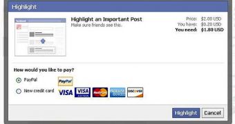 You can pay to highlight Facebook posts