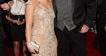 Miranda Lambert and husband Blake Shelton attended the Grammys 2012 together