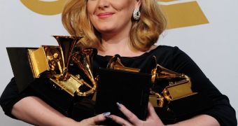 Adele is the big winner of the night at the 2012 Grammy Awards