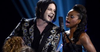 Jack White and Ruby Amanfu perform “Love Interruptions” at the Grammys 2013