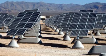 The largest photovoltaic solar power plant in the United States is located at the Nellis Air Force Base