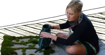 Nature fans are now able to grow their own grass carpet in their bedroom