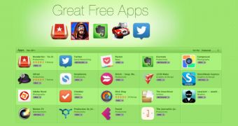 Great Free Apps section