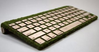 Electronics specialist develops green-oriented keyboards made from wood and moss